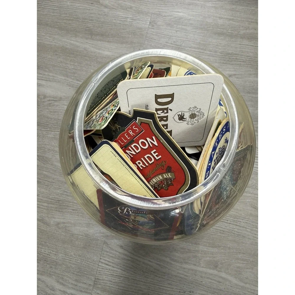 Vintage Lot 600+ Beer Coasters Assorted Brewery Advertising Bar Pub Cardboard